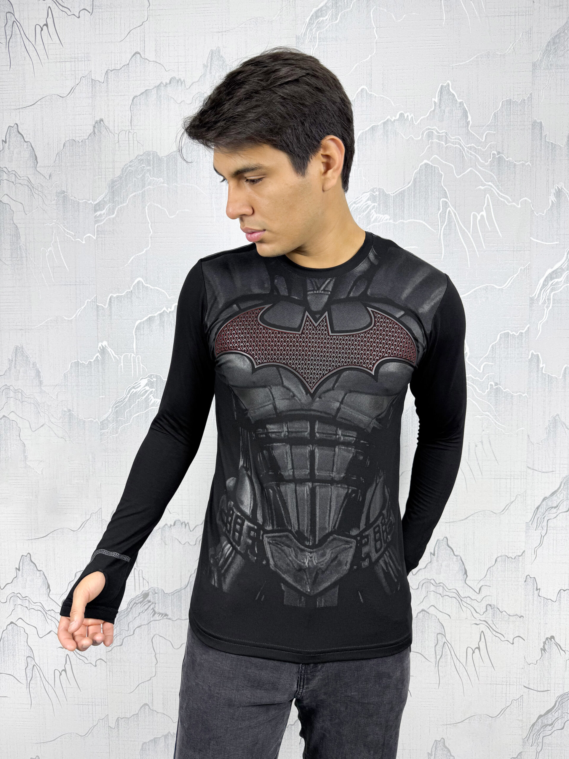 MANGA LARGA BATMAN ARMADURA